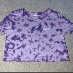 PINK Victoria secret tie-dye crop top